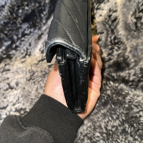 USED YSL quilted lambkin wallet - Picture 4 of 7